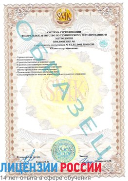 Образец сертификата соответствия (приложение) Семикаракорск Сертификат ISO 14001